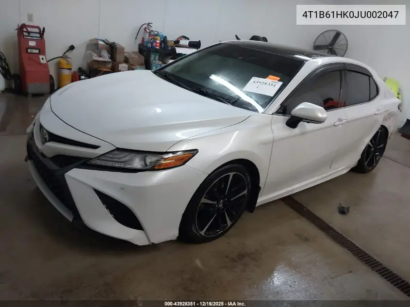 4T1B61HK0JU002047 2018 Toyota Camry Xse