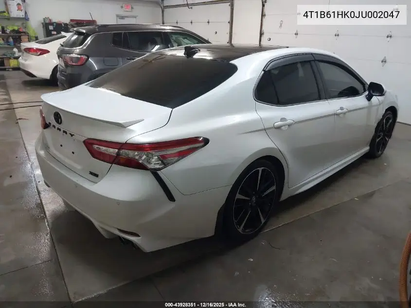4T1B61HK0JU002047 2018 Toyota Camry Xse