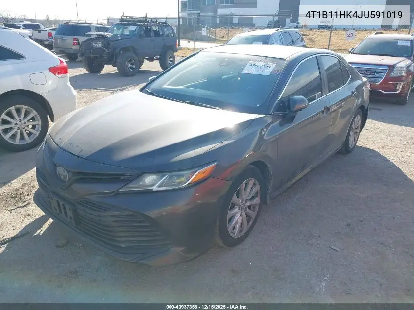 4T1B11HK4JU591019 2018 Toyota Camry Le