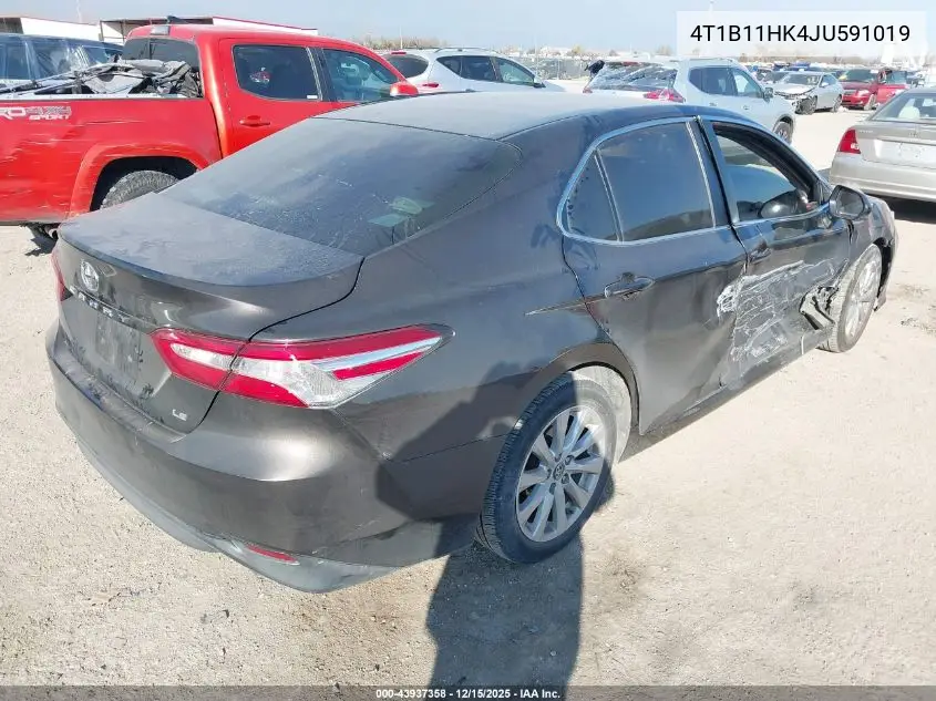 4T1B11HK4JU591019 2018 Toyota Camry Le