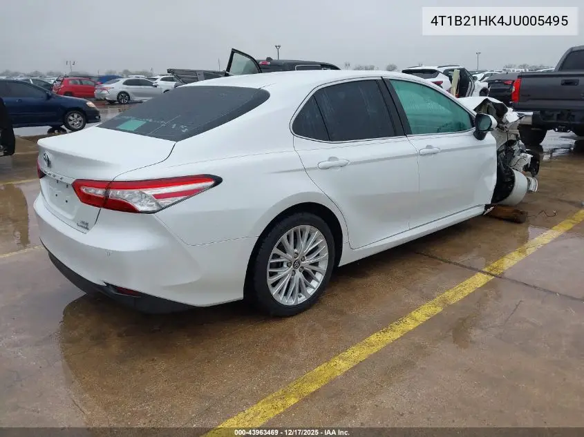4T1B21HK4JU005495 2018 Toyota Camry Hybrid Xle
