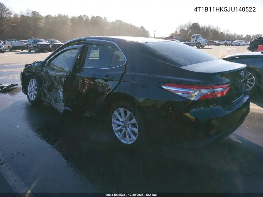 4T1B11HK5JU140522 2018 Toyota Camry Le