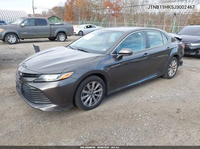 JTNB11HK5J3002467 2018 Toyota Camry Le