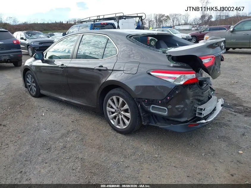 JTNB11HK5J3002467 2018 Toyota Camry Le