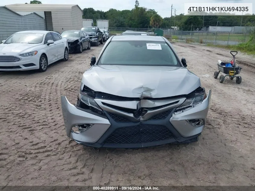 4T1B11HK1KU694335 2019 Toyota Camry Se