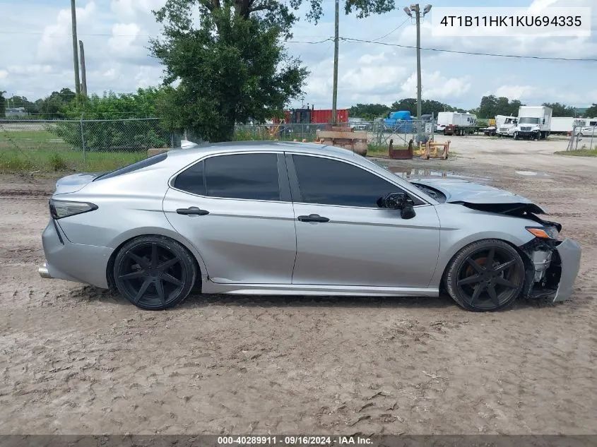 2019 Toyota Camry Se VIN: 4T1B11HK1KU694335 Lot: 40289911