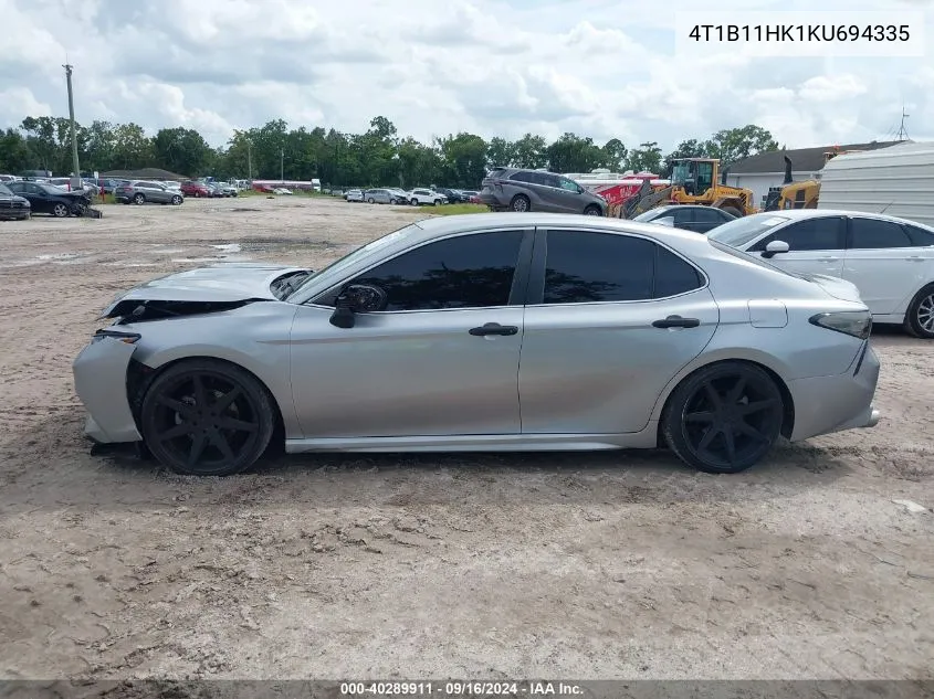 4T1B11HK1KU694335 2019 Toyota Camry Se