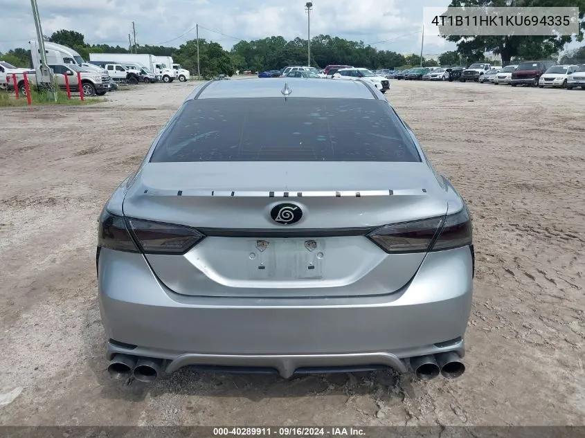 2019 Toyota Camry Se VIN: 4T1B11HK1KU694335 Lot: 40289911