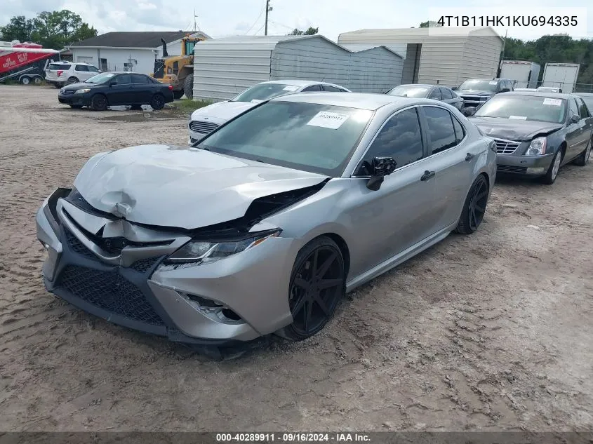 4T1B11HK1KU694335 2019 Toyota Camry Se