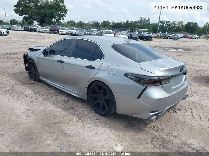 4T1B11HK1KU694335 2019 Toyota Camry Se