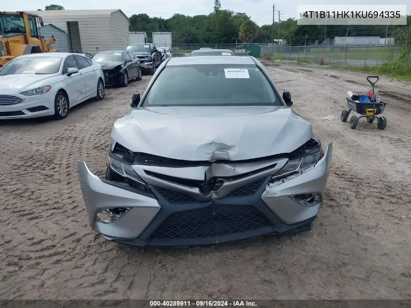 4T1B11HK1KU694335 2019 Toyota Camry Se