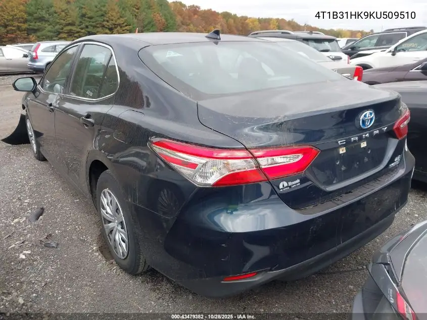 4T1B31HK9KU509510 2019 Toyota Camry Hybrid Le