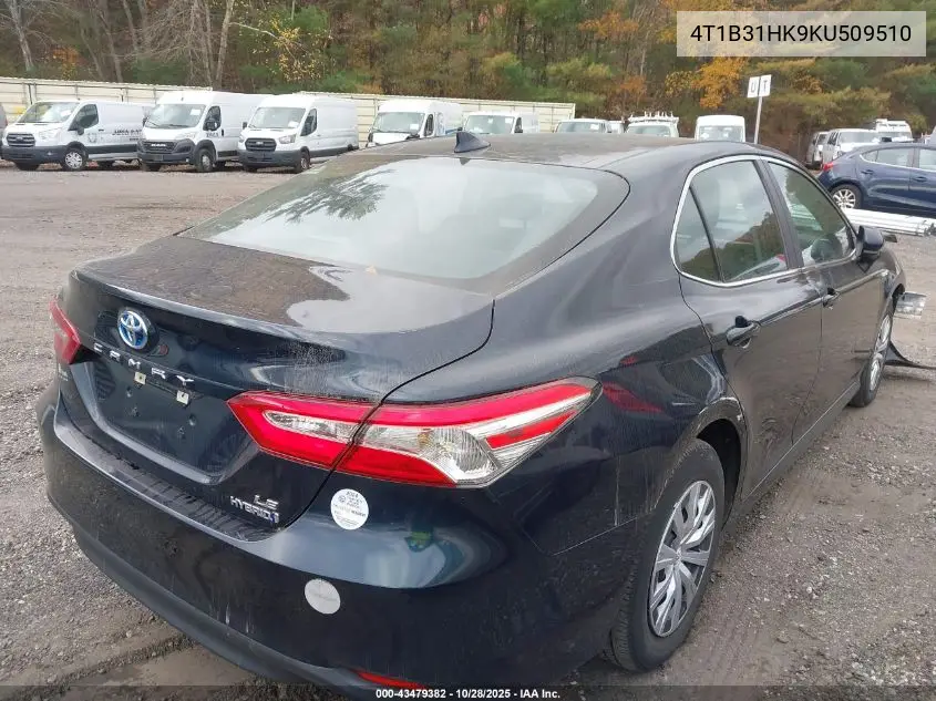 4T1B31HK9KU509510 2019 Toyota Camry Hybrid Le