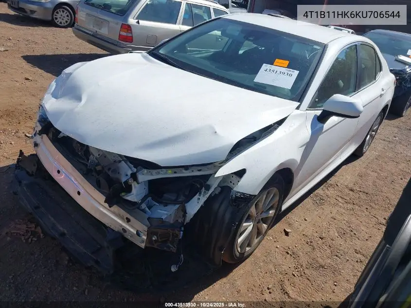 4T1B11HK6KU706544 2019 Toyota Camry Le