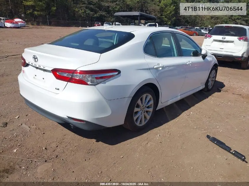 4T1B11HK6KU706544 2019 Toyota Camry Le