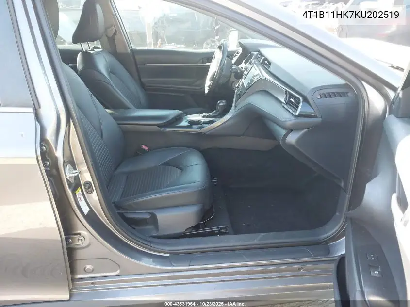 4T1B11HK7KU202519 2019 Toyota Camry Se