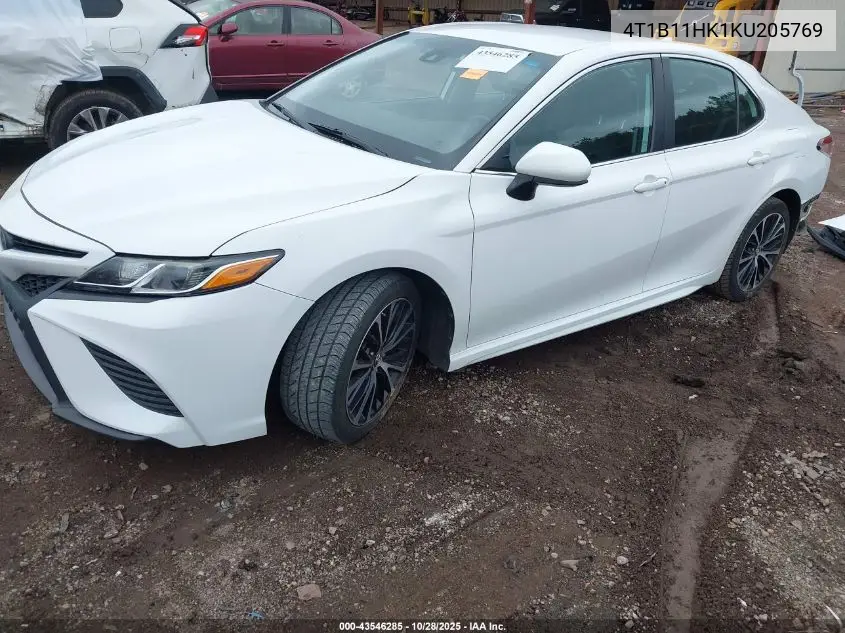 4T1B11HK1KU205769 2019 Toyota Camry Se