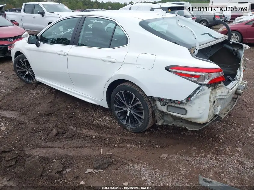 4T1B11HK1KU205769 2019 Toyota Camry Se