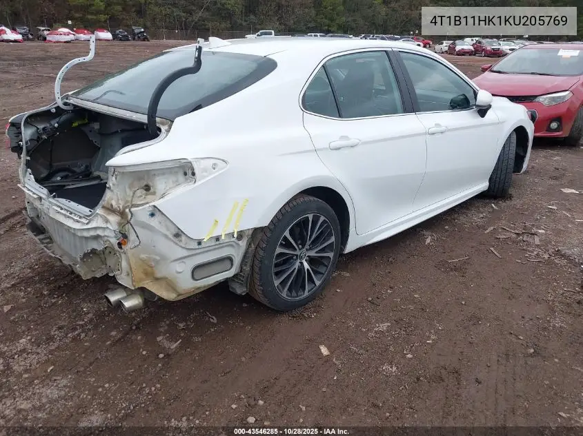4T1B11HK1KU205769 2019 Toyota Camry Se