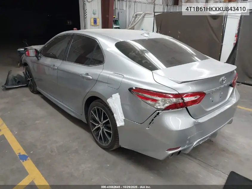 4T1B61HKXKU843410 2019 Toyota Camry Xse