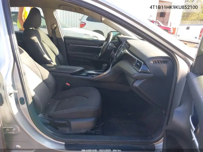 4T1B11HK9KU852100 2019 Toyota Camry Le