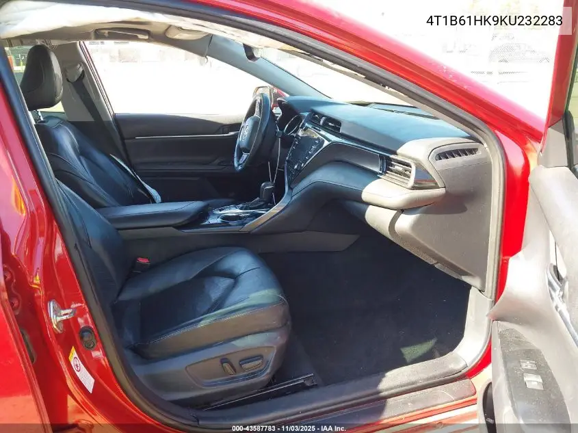 4T1B61HK9KU232283 2019 Toyota Camry Xse