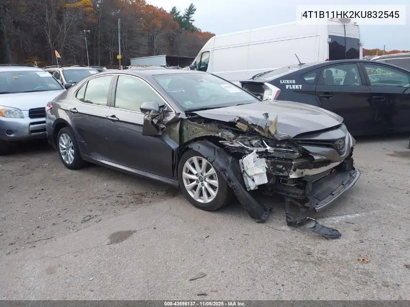 4T1B11HK2KU832545 2019 Toyota Camry Le