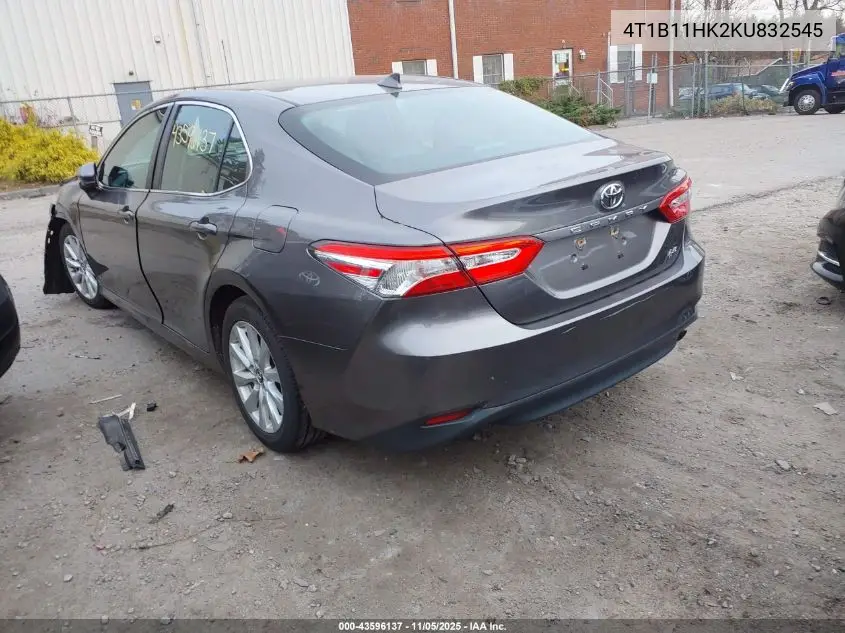 4T1B11HK2KU832545 2019 Toyota Camry Le