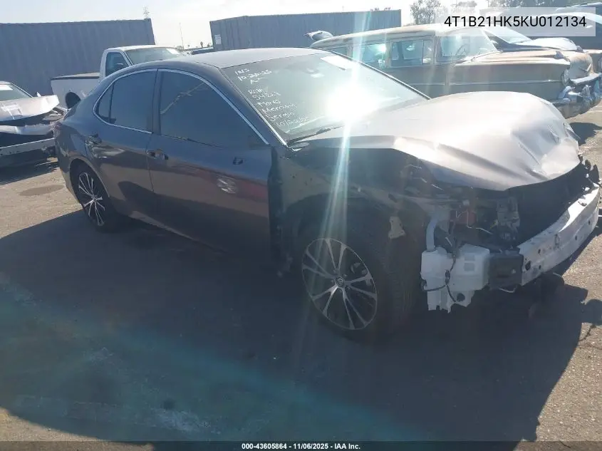 4T1B21HK5KU012134 2019 Toyota Camry Hybrid Se
