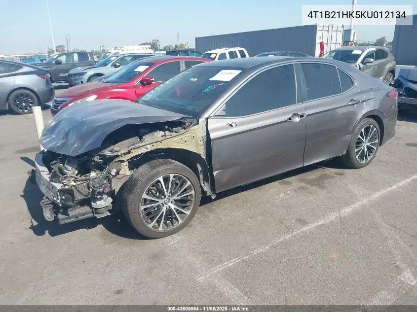 4T1B21HK5KU012134 2019 Toyota Camry Hybrid Se