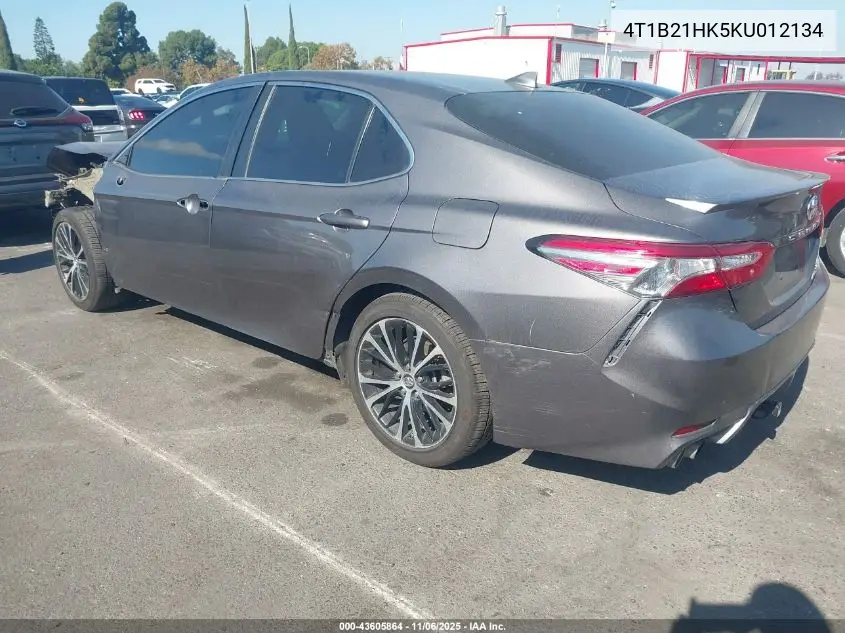 4T1B21HK5KU012134 2019 Toyota Camry Hybrid Se