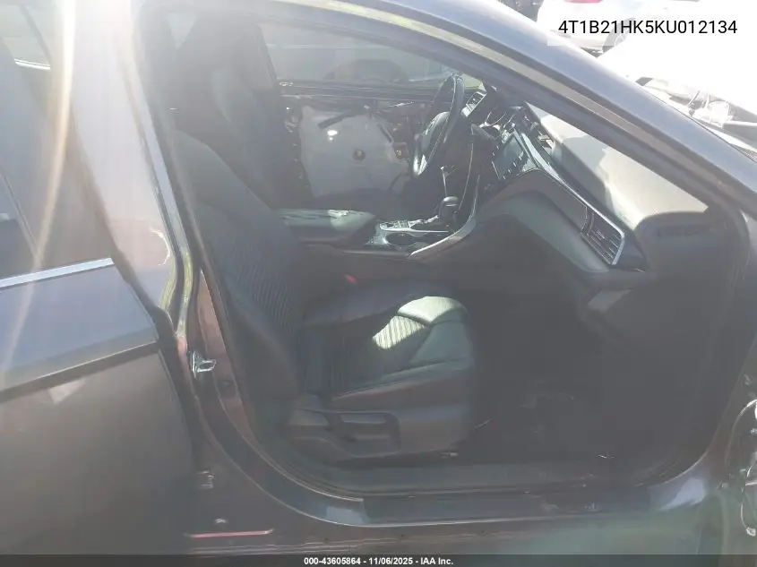4T1B21HK5KU012134 2019 Toyota Camry Hybrid Se