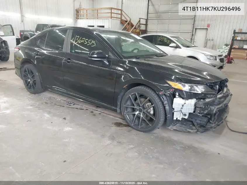 4T1B11HK7KU296496 2019 Toyota Camry Se