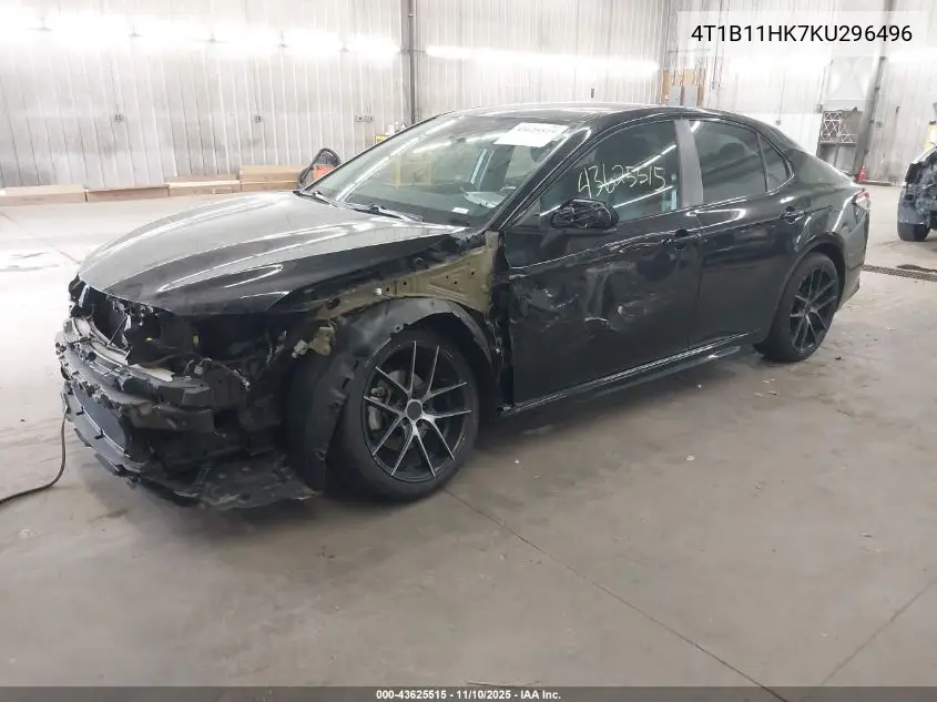 4T1B11HK7KU296496 2019 Toyota Camry Se