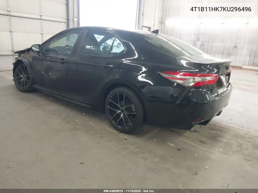 4T1B11HK7KU296496 2019 Toyota Camry Se