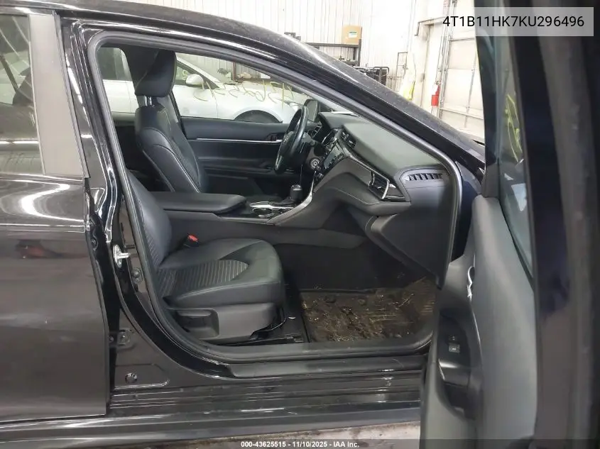 4T1B11HK7KU296496 2019 Toyota Camry Se