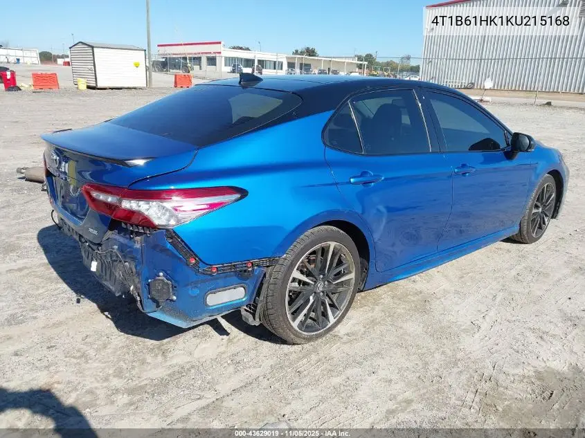 4T1B61HK1KU215168 2019 Toyota Camry Xse