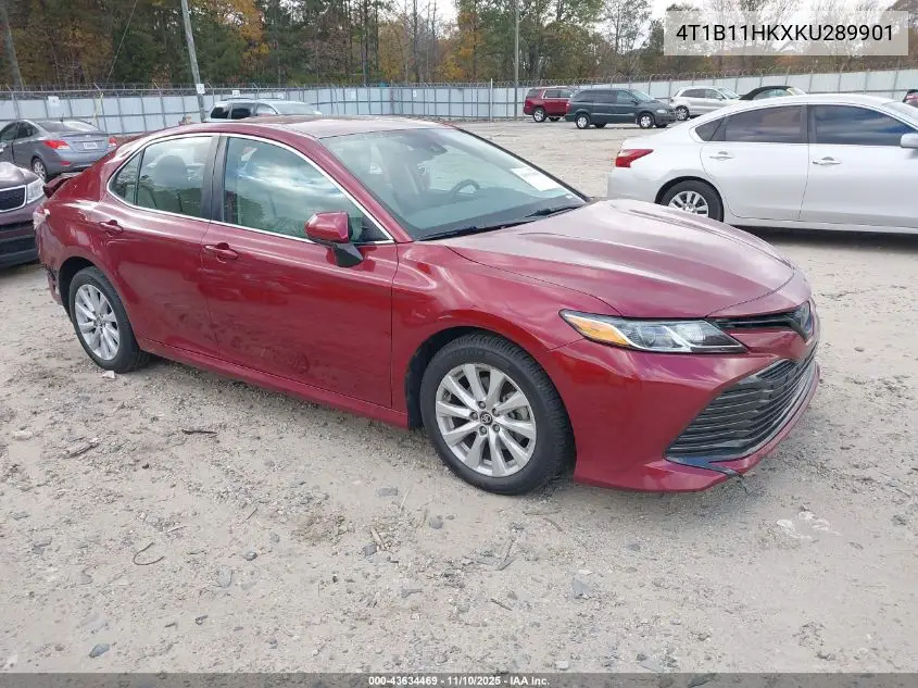 4T1B11HKXKU289901 2019 Toyota Camry Le