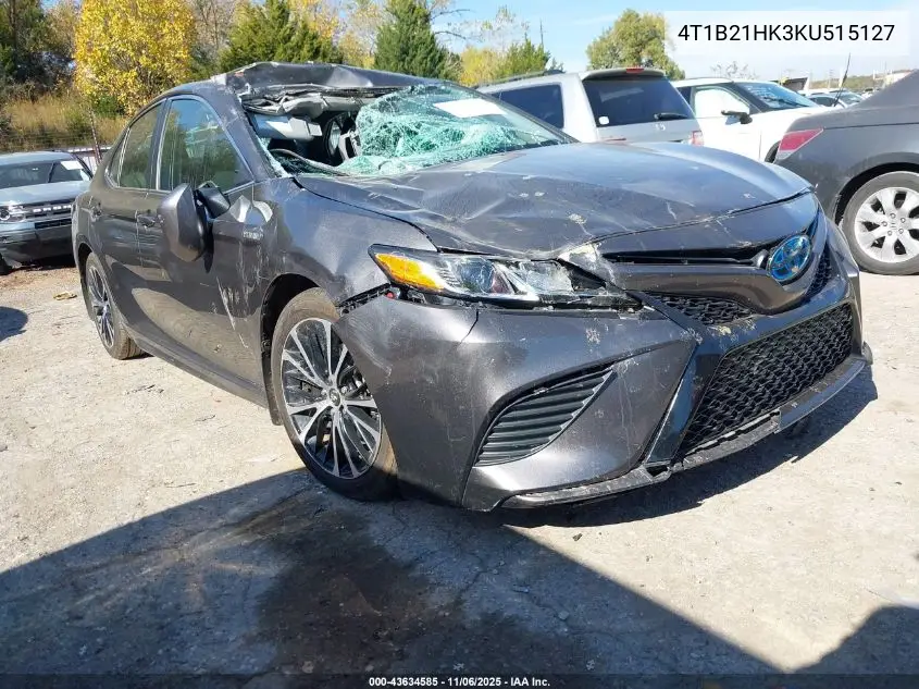 4T1B21HK3KU515127 2019 Toyota Camry Hybrid Se