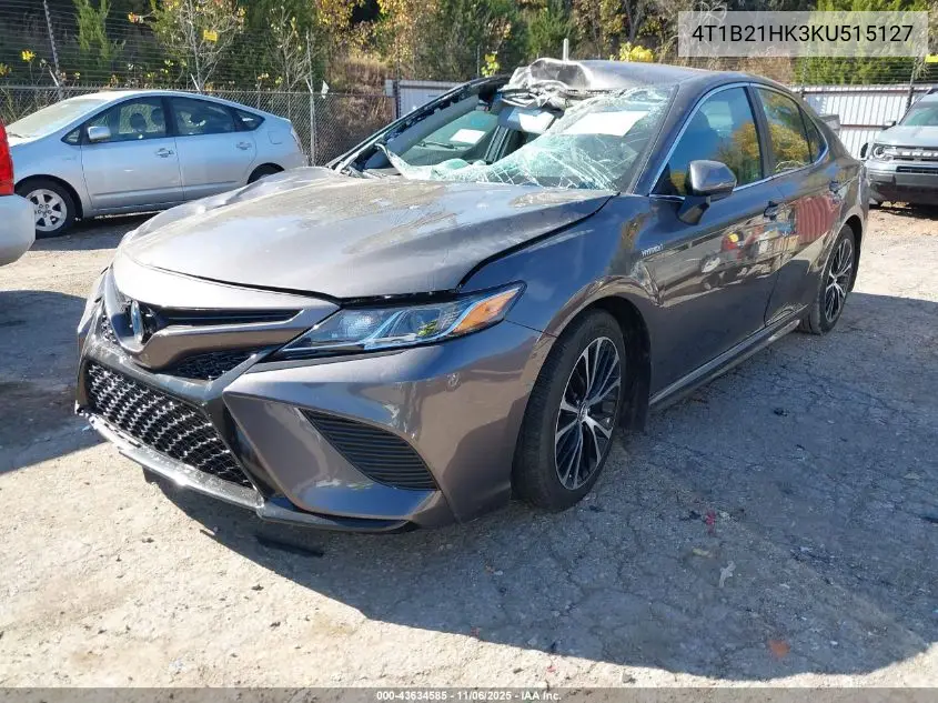 4T1B21HK3KU515127 2019 Toyota Camry Hybrid Se
