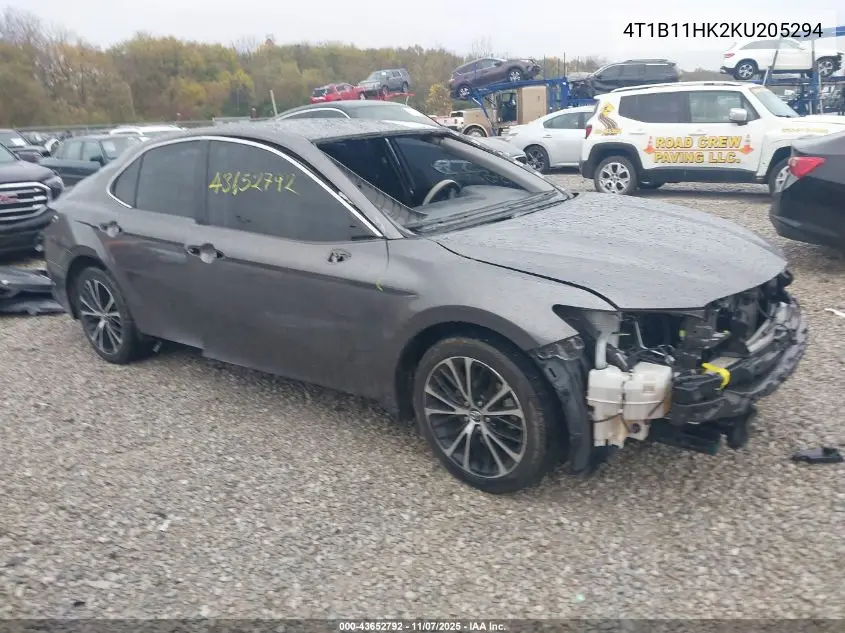 4T1B11HK2KU205294 2019 Toyota Camry Se