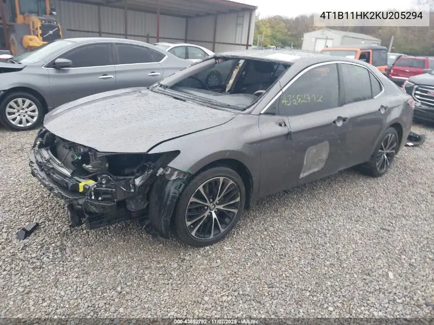 4T1B11HK2KU205294 2019 Toyota Camry Se