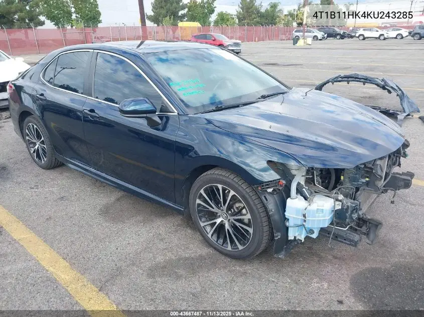 4T1B11HK4KU243285 2019 Toyota Camry Se