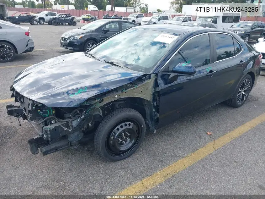 4T1B11HK4KU243285 2019 Toyota Camry Se