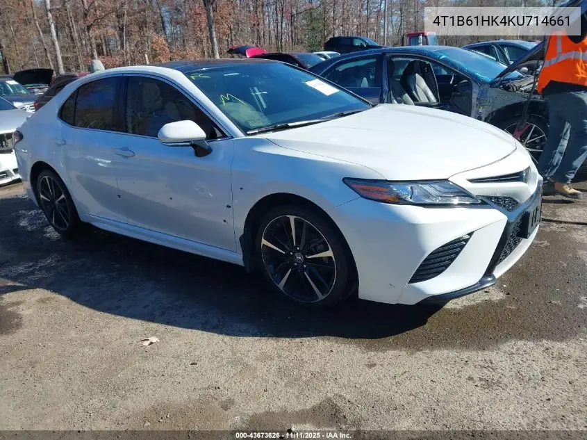 4T1B61HK4KU714661 2019 Toyota Camry Xse