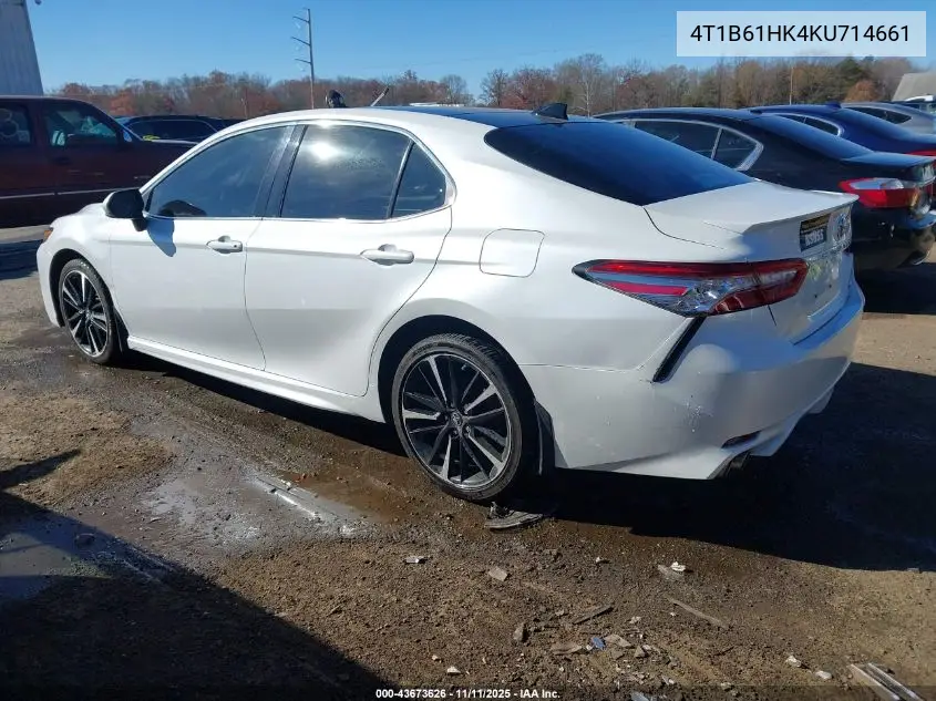 4T1B61HK4KU714661 2019 Toyota Camry Xse