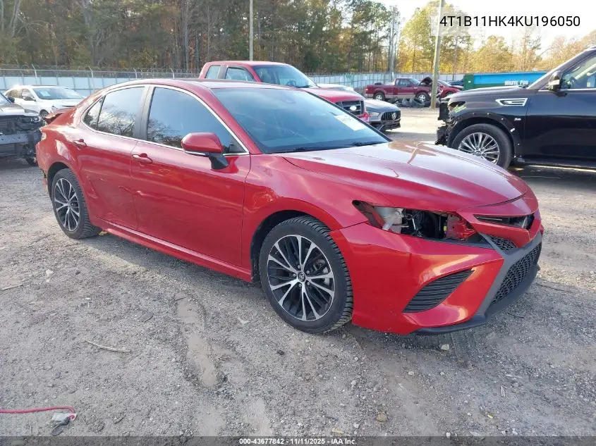 4T1B11HK4KU196050 2019 Toyota Camry Se