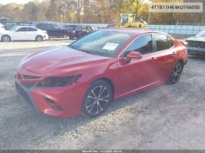 4T1B11HK4KU196050 2019 Toyota Camry Se