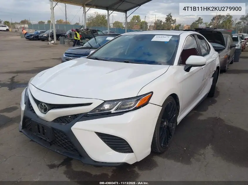 4T1B11HK2KU279900 2019 Toyota Camry Se