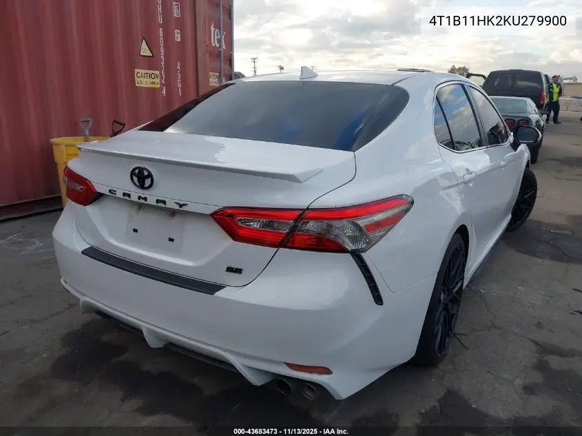 4T1B11HK2KU279900 2019 Toyota Camry Se
